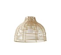 MiniSun | Modern Cream Wicker Basket Style Ceiling Light Shade | Pendant Lights, Home Décor & Improvement Essential | 310mm Shade Width