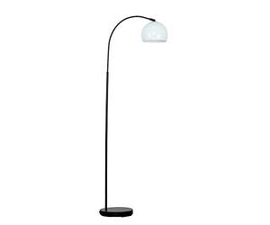 MiniSun | Modern Designer Style Black Floor Lamp with a Gloss Pale Blue Light Shade | Floor Lamps & Torchieres, Home Décor & Improvement Essential | Includes 6W LED E27 Light Bulb
