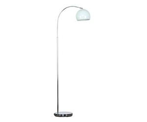 MiniSun | Modern Designer Style Polished Chrome Floor Lamp with a Gloss Pale Blue Light Shade | Floor Lamps & Torchieres, Home Décor & Improvement Essential | Includes 6W LED E27 Light Bulb