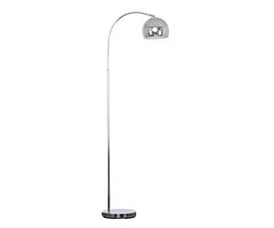 MiniSun | Modern Designer Style Polished Chrome Floor Lamp with a Polished Chrome Light Shade | Floor Lamps & Torchieres, Home Décor & Improvement Essential | Includes 6W LED E27 Light Bulb