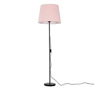 MiniSun | Modern Floor Lamp in a Black Metal Finish with an Extra Large Pink Light Shade | Floor Lamps & Torchieres, Home Décor & Improvement Essential | Includes Bulb [3000K Warm White]
