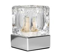 MiniSun | Modern Glass Ice Cube Touch Table Lamp with Chrome Base | Table Lamps, Home Décor & Improvement Essential