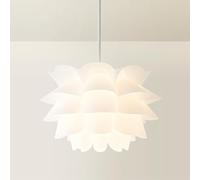 MiniSun | Modern Intricate Design White Ceiling Light Shade | Pendant Lights, Home Décor & Improvement Essential | 400mm Shade Width