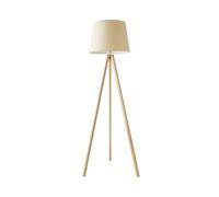 MiniSun | Modern Light Wood Tripod Design Floor Lamp with a Beige Tapered Shade | Floor Lamps & Torchieres, Home Décor, Improvement & Lifestyle Essential