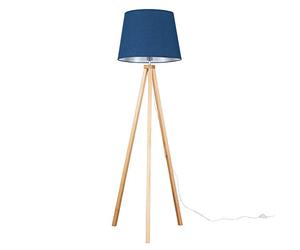 MiniSun | Modern Light Wood Tripod Design Floor Lamp with a Navy Tapered Shade | Floor Lamps & Torchieres, Home Décor & Improvement Essential