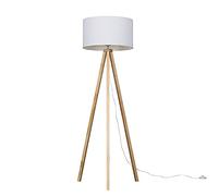 MiniSun | Modern Light Wood Tripod Design Floor Lamp with a White Drum Shade | Floor Lamps & Torchieres, Home Décor & Improvement Essential