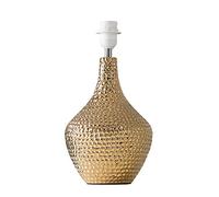 MiniSun | Modern Metallic Gold Indent Textured Ceramic Table Lamp Base | Table Lamps, Home Décor & Improvement Essential