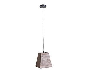MiniSun | Modern Natural Rustic Wood Square Ceiling Light Shade | LED Bulbs, Home Décor & Improvement Essential | Includes Bulb [2700K Warm White] | Includes Full Wired Fitting | Mains Wired