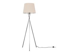 MiniSun | Modern Polished Chrome Floor Lamp with a Beige Tapered Shade | Floor Lamps & Torchieres, Home Décor & Improvement Essential