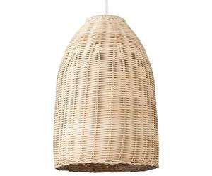 MiniSun | Modern Rattan Basket Ceiling Light Shade in a Natural Wicker Finish | Pendant Lights, Home Décor & Improvement Essential | 21cm Shade Width