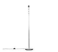 MiniSun | Modern Silver Chrome & Clear Acrylic Ball Floor Lamp Base | Floor Lamps & Torchieres, Home Décor & Improvement Essential