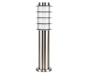 MiniSun | Modern Stainless Steel 450mm Light Post | Post Lights, Home Décor & Improvement Essential | Includes 4W LED Bulb [3000K Warm White] | Mains Wired