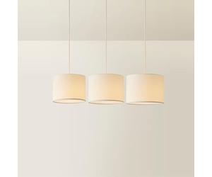 MiniSun | Nesting Fabric Ceiling Light Shades in Cream | Lamp Shades, Home Décor & Improvement Essential | Pack of 3 [S/M/L] | 30cm Shade Width | 30, 28 & 26cm Depth | 22, 21 & 20cm Height