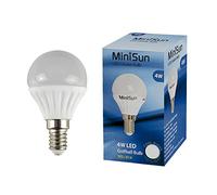 MiniSun | Pack of 10 4w LED SES E14 Golfball Energy Saving Long Life Light Bulbs [6500K Cool White] | Bulbs & Home Improvements Essential