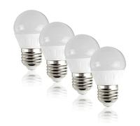 MiniSun | Pack of 4 4w LED ES E27 Golfball Energy Saving Long Life Light Bulbs [6500K Cool White] | Bulbs & Home Improvements Essential