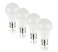 MiniSun | Pack of 4 High Power 6w LED BC B22 SMD GLS Energy Saving Long Life Bulbs [6500K Cool White] | Bulbs & Home Improvements Essential