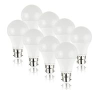 MiniSun | Pack of 8 High Power 6w LED BC B22 SMD GLS Energy Saving Long Life Bulbs [6500K Cool White] | Bulbs & Home Improvements Essential