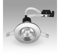 MiniSun | Polished Chrome GU10 Ceiling Downlight Fittings | Ceiling Spots, Home Décor & Improvement Essential | Pack of 10