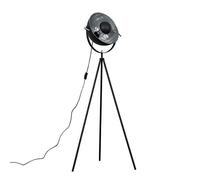 MiniSun | Retro Photography Style Tripod Floor Lamp in a Black Metal Finish | Floor Lamps & Torchieres, Home Décor & Improvement Essential | Includes 6W LED E27 Light Bulb
