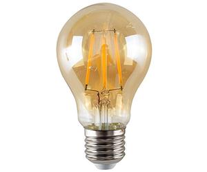 MiniSun | Retro Style 4w LED Filament ES E27 GLS Amber Light Bulb | LED Bulbs, Home Décor & Improvement Essential | Pack of 5 | Includes Bulb [2700K Warm White]