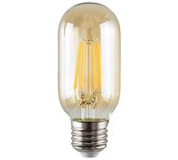5 Pack E27 Amber Glass Bodied Radio Valve LED 4W Warm White 2700K 400lm Light Bulb ValueLights Orange One Size