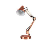 MiniSun | Retro Style Adjustable Brushed Copper Metal Table Lamp | Table Lamps, Home Décor & Improvement Essential | Includes 4W LED Bulb [3000K Warm White]