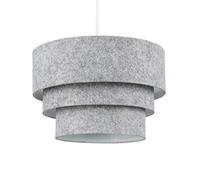 MiniSun | Round Modern 3 Tier Fabric Ceiling Pendant Lamp Light Shade in Felt | Shades & Home Improvements Essential | 300mm Shade Width