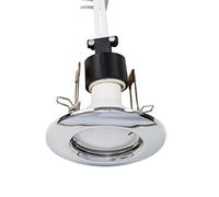 MiniSun | Silver Satin Nickle Plated Fixed Recessed Ceiling Spotlight Downlights | Ceiling Spots, Home Décor & Improvement Essential | Pack of 6
