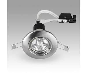 MiniSun | Silver Satin Nickle Plated Fixed Recessed Ceiling Spotlight Downlights | Ceiling Spots, Home Décor & Improvement Essential | Pack of 6 | Mains Wired