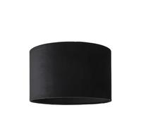 MiniSun | Small Modern Black Velvet Drum Light Shade | Lamp Shades, Home Décor & Improvement Essential