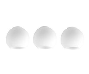 MiniSun | Small White Glass Dome Ceiling Pendant Light Shades | Pendant Lights, Home Décor & Improvement Essential | Pack of 3 | 12cm Shade Width