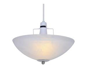 MiniSun | Traditional Alabaster Glass Uplighter Ceiling Light Shade with a Silver Chrome Gimble | Close-to-Ceiling Lights, Home Décor & Improvement Essential | 33.6cm Shade Width