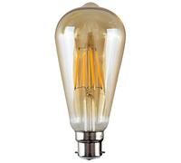 MiniSun | Vintage Style LED Technology 4W Amber Tinted Light Bulb | LED Bulbs, Home Décor & Improvement Essential | 2700K Warm White