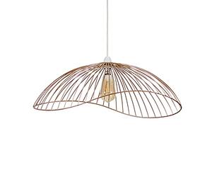 MiniSun | Wavy Wire Design Easy Fit Ceiling Pendant Light Shade in a Copper Metal Finish | Pendant Lights, Home Décor & Improvement Essential | 31cm Shade Width