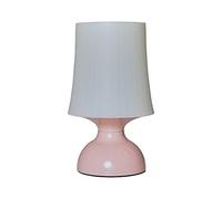 MiniSun | Wireless LED Pink Touch Table Lamp with a White Tapered Shade | Table Lamps, Home Décor & Improvement Essential