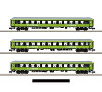 Minitrix Flixtrain 2nd Class Coach Set (3) VI M15462 N Gauge