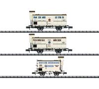 Minitrix KBayStsB Refrigerated Beer Wagon Set (3) I M18726 N Gauge