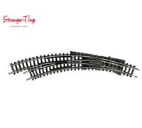 Minitrix Left Hand Curved Turnout Radius 1/2 42 Degree 1:160 Scale, N Gauge