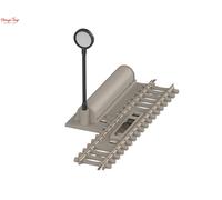 Minitrix Uncoupler Track Concrete Sleeper - 1:160 N Gauge