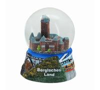 MINIUM-Collection Souvenir snow globe Germany Schloss Burg Fachwerkstatt Bergisches Land