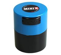 Minivac - 10g to 30 grams Airtight Multi-Use Vacuum Seal Portable Storage Container for Dry Goods, Food, and Herbs - Light Blue Cap & Black Body