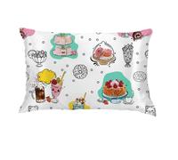 Miniverse Food Sweets Beauty Silky Satin Standard Reversible Pillowcase Cover 20x30 for Hair and Skin, (Officially Licensed Product) by Franco Collectibles