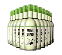 Minivino Chardonnay White Wine 12.5% ABV | 12 x 18.7cl Single-Serve PET Bottles | Australian Wine | Smooth & Fruity | Ready to Drink | Ideal for Picnics, Parties & On-the-Go