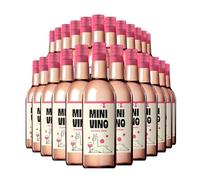 Minivino Rosé Wine | 8% ABV | 24 x 18.7cl PET Bottles | Fruity Californian Rosé | Ready-to-Drink Mini Wine | Portable & Convenient | Ideal for On-the-Go Moments