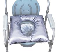 MINIVON Bedside Commode Cushion, Universal Fit, Commode Seat Cushion for Elderly, Soft Seat Pad Cover Toilet Seat, Padded Camping Toilet, Commode Chair Cushion 17" x 17" with Fixing Straps