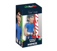 MINIX COLLECTIBLE FIGURINES Paolo Rossi Italy National Team Official Licensed 12cm Football Stars Model - Detailed Azzurri Player Figure - Soccer Gift for Fans & Collectors