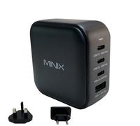 MINIX NEO P3 100W Wall Charger, Fast Charger with 4 USB Ports 2xUSB Type-C 3.0,1xUSB Type-C3 3.0, 1xUSB-A Quick Charger 3.0, For Smartphones, tablets, laptops