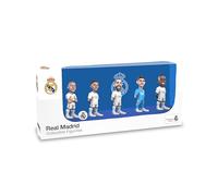 Minix Real Madrid 5-Pack 7cm Figurines - Courtois, Vinicius Jr, Bellingham, Carvajal, Mbappé - Official Mini Display Set - Licensed Collectible Football Gift for Fans & Kids