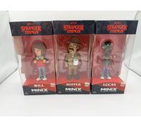 Minix Stranger Things Figures 12cm X 3 Hopper, Will & Lucas