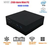 MINIX Z100-Aero Intel N100 Mini PC 16G 512G SSD Windows 11 Pro 4K 60Hz Computer